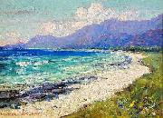 Lionel Walden Hawaiian Coastal Scene, oil painting by Lionel Walden Spain oil painting artist